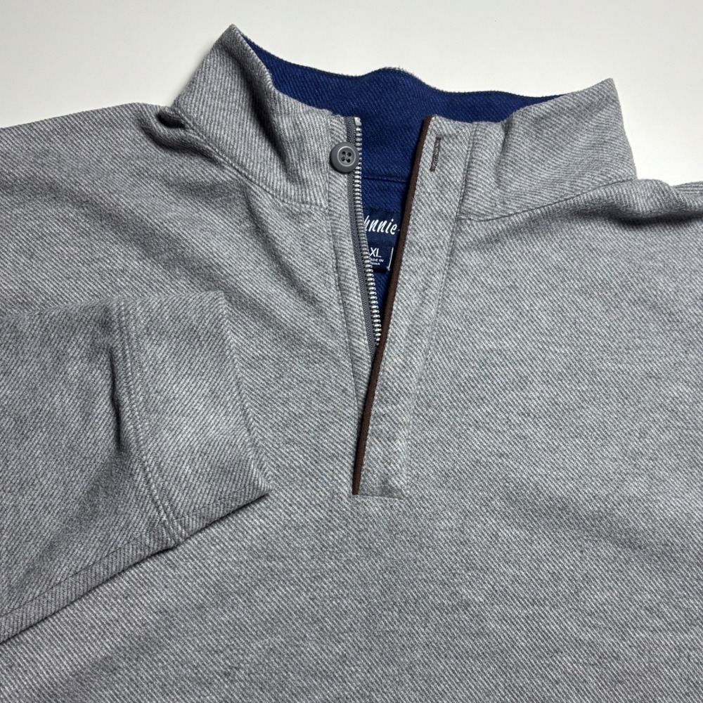 Johnnie-O Emerson Quarter Zip Pullover‎ Mens Xl Gray Performance Athletic Golf